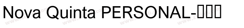 Nova Quinta PERSONAL字体转换